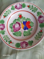 Marked plate with Matyó pattern