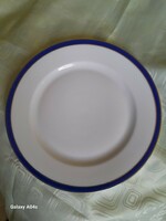 Kék aranycsikos tányér  cseh 24 cm
