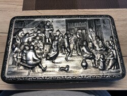 Teniers fém doboz    32x20x6,5 cm
