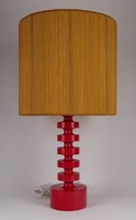 1M956 Mid century piros asztali lámpa 56.5 cm