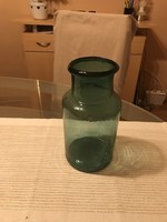 Zöld huta üveg uborkás üveg bükki hutából
