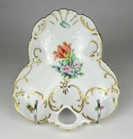 1M866 Tulipán mintás barokkos Herendi porcelán kínáló tál