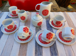 Alföldi gabriella red coffee set