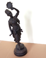 Bronze Greek statue on wood, unmarked, in very nice condition...