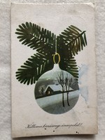 Old Christmas card with drawings - Buday László drawing -5.