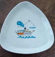 Mcm retro vintage tál Visegrád hollóházi