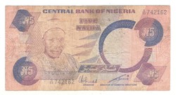 5 naira 1984 Nigéria 6. signo