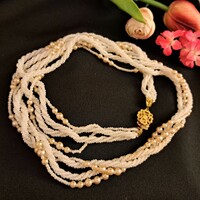 Antique glass string of beads 68 cm