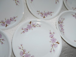 6 db Alföldi  retro vastag porcelán  tányér (600 Ft/db) ritka virág  dekor