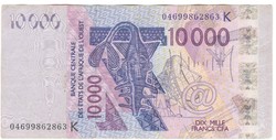 10000 frank francs 2003 Nyugat Afrika Szenegál