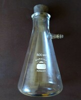 Durover 500 ml Erlenmeyer szívópalack ( üveg lombik )