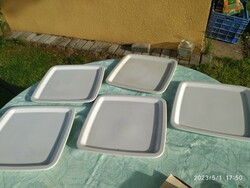 Ceramic rectangular tray, 5 pieces for sale!