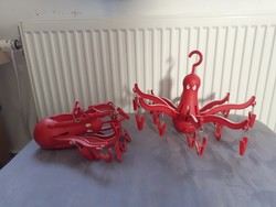 Ikea 2 pcs red octopus sock dryer design k. Hagberg in one
