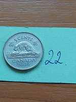 Canada 5 cents 2006 beaver 22.