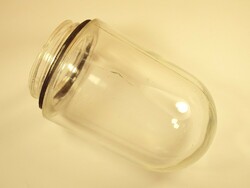Régi retro üveg lámpa búra uborkás üveg becenevű szabvány méretű, csavaros