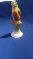 Bodrogkeresztúri kerámia madár papagáj figura nipp