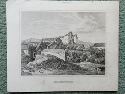 Mildenfurth. Original wood engraving ca. 1835
