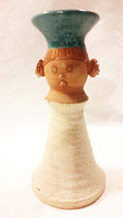 Marked pottery girl 14.5 Cm