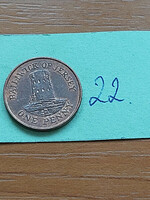 Jersey 1 penny 2003 tower le hocq tower bronze 22.