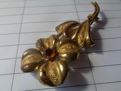 Brooch, gold-plated 6.2 cm