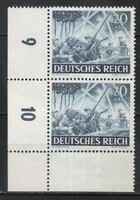 Postatiszta Reich 0199 Mi 838 gumi nélküli        1,00   Euró