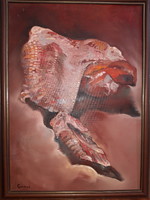 Csernus Tibor (1927-2007) - Cím nélkül - Festmény - 70 cm x 50 cm