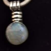 Silver necklace with original moonstone 925