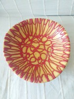 Pesthidegkút: ceramic decorative bowl, rare, collector's item, flawless, 29 cm