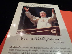 II. János Pál  :   Átlépni a remény küszöbén  1995 ,  J. Laux  Kiadó