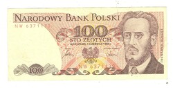 100 zloty zlotych 1986 Lengyelország 2.