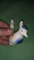 Retro porcelán madár figura amely működő használható síp is egyben 5 cm a képek szerint 4.