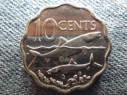 Bahamas ii. Erzsébet (1952-) bony fish 10 cents from 2007 unc circulation line (id70242)
