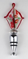 1M749 Murano style blown glass wine bottle stopper 13.5 Cm