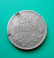 20 fillér - 1920 - K-B - Vas - (2.)