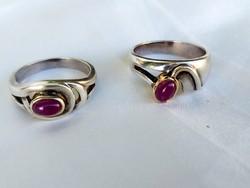 Ezüst gyűrű/rubin