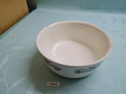 T0911 granite brown flower pattern scone bowl 23 cm