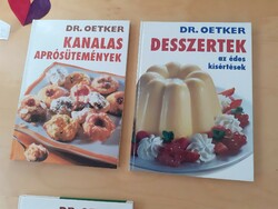 Dr Oetker 2 db újszerü süteményes szakácskönyv egyben
