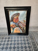 Boromisza Tibor: Jóska bojtár Bogár kutyával a poroshátról 1928