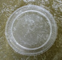 Microwave glass plate, rotating bowl