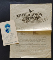Elida pipere cosmetics advertising leaflets 1920s