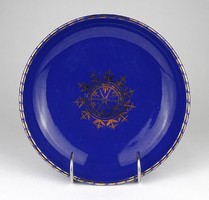 1M951 marked gilded blue elster ceramic bowl 20 cm