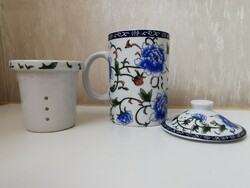 Teásbögre szűrővel | Tea infuser Mug | Porcelán | China cup