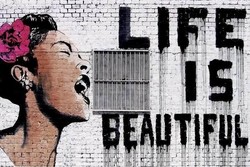 Banksy - Life is Beautiful plakát