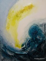 3db absztrakt kép együtt, de külön is. 50x70 cm-es eredeti Palaics Eszter alkotás, tanúsítvánnyal.