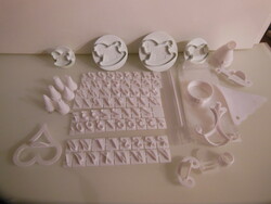 Cookie cutter - new - and others - rocking horse - 9 x 6.5 cm - 5 x 3.5 cm - letters 2 x 1.5 cm