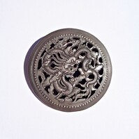 900 silver brooch with Vietnamese dragon