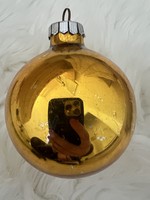 Old glass large gold Christmas tree decoration