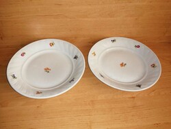Pair of Kispest porcelain plates - diam. 25 cm (2p)