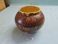 T0936 Tófej Kerámia váza 13 cm