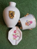 3 pieces of Metzler & Ortloff porcelain